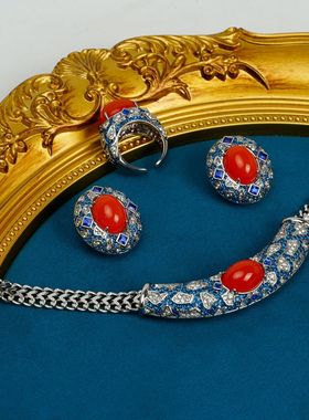 新款个性小众中古宫廷风气质耳钉