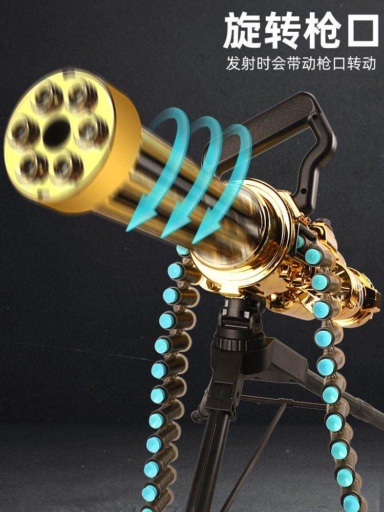 黄金加特林416电动连具真发软弹枪儿童玩具男孩m重机关抢玩602仿m属于什么档次？