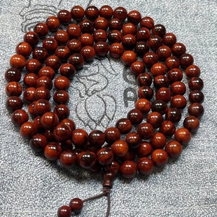 印度小叶紫檀二膘泥料火焰纹情侣多圈手串檀香紫檀批发佛珠文玩