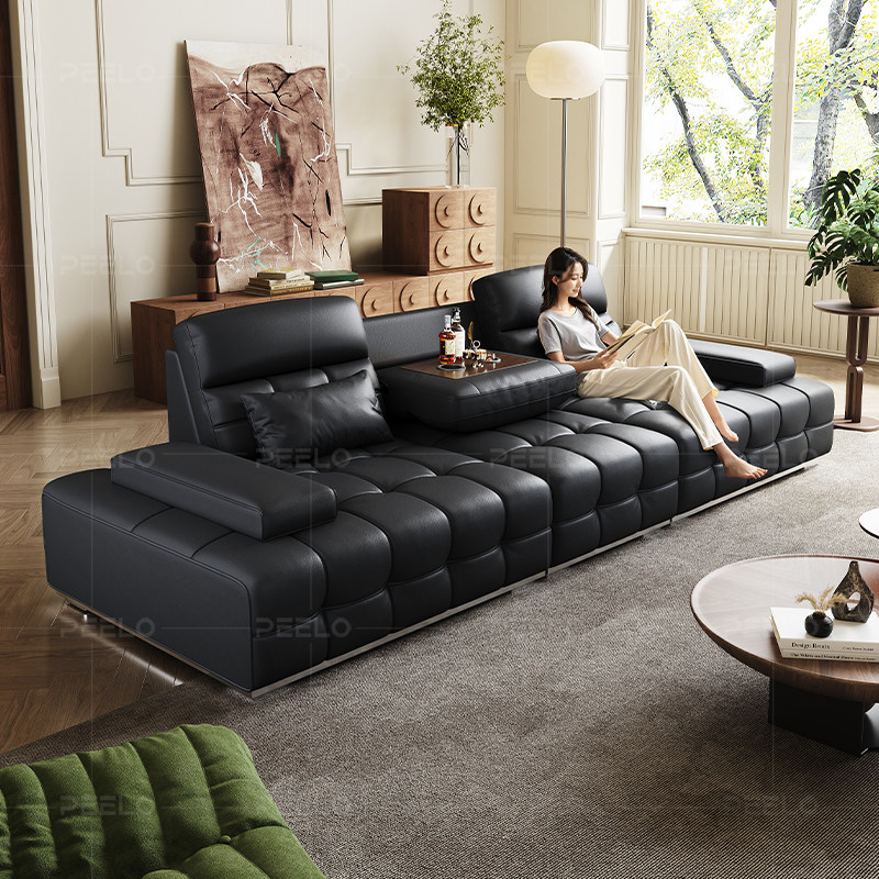 意式极简劳伦斯真皮沙发