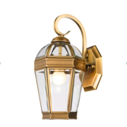 欧式古典时尚风格过道 楼梯大门阳台防水户外纯铜壁灯W3056-1