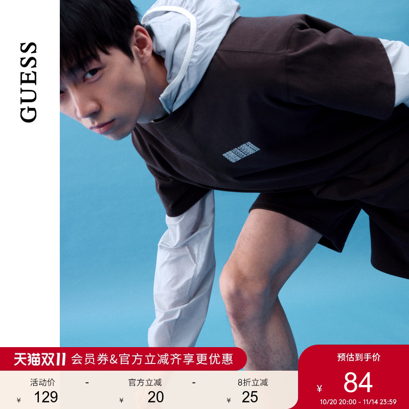 GUESS百搭纯棉短袖T恤