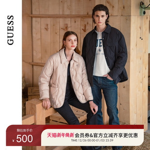 羽绒服 纯色翻领短款 X4PN09W55R0 商务时尚 GUESS男士