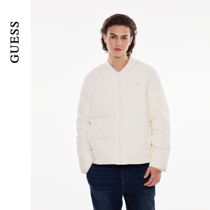GUESS时尚百搭棒球领绗缝羽绒服