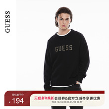 GUESS男士休闲镶钻logo设计羊毛毛衣-M4PR71Z0W90