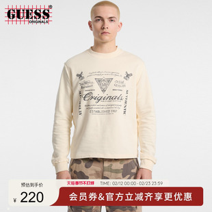 GUESSOriginals 男士字母印花长袖T恤-M5GQ38K68I4