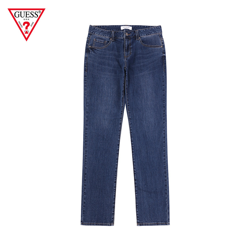 GUESS2020新款男士复古时尚简约直筒牛仔长裤-MK1D9050K