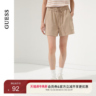 GUESS女士休闲纯色宽松舒适针织短裤 Q4PD63K2Q40