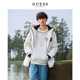 GUESS男女同款 貉子毛领派克中长款 保暖羽绒服