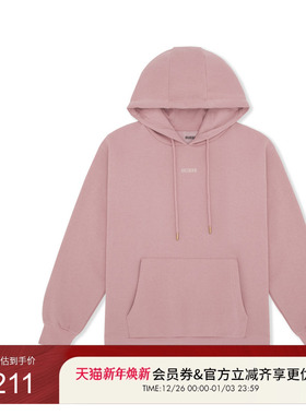 GUESS女士纯色大口袋抽绳连帽长袖卫衣-V4BQ22KCHX0