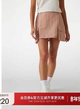 GUESS女士简约纯色口袋工装半身短裙-V5RD07WGYB0