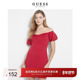 GUESS2022夏女青春靓丽一字领礼服式 连衣裙 W0GK34R3PP7