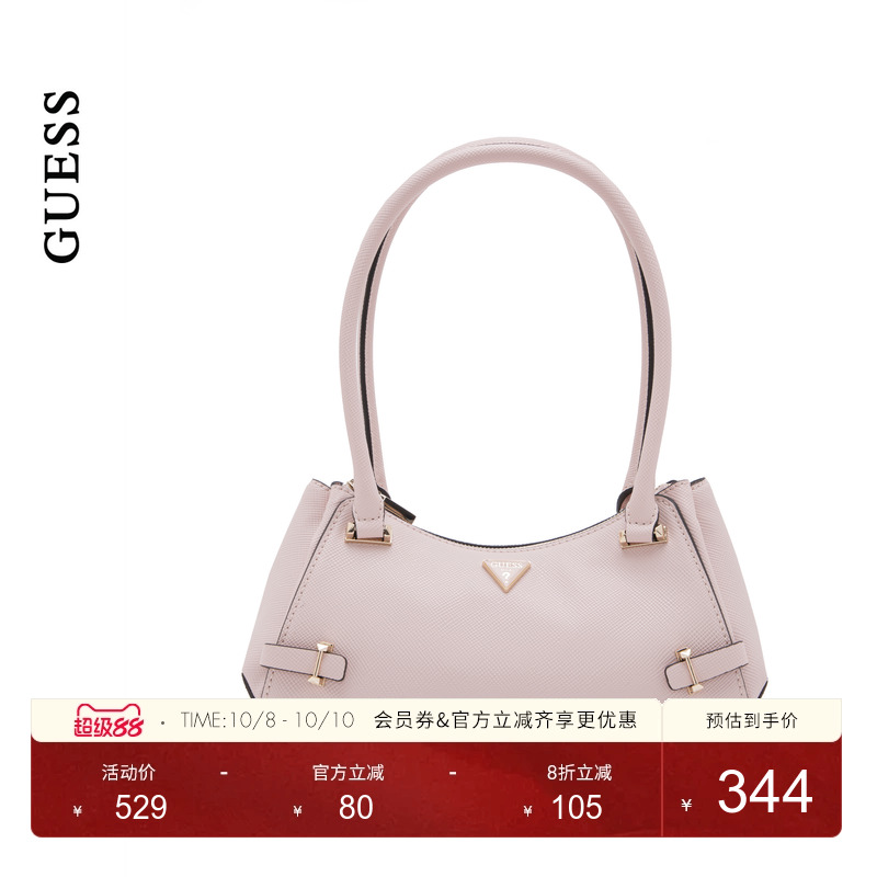 GUESS女士通勤优雅时尚简约设计曲线法棍包-ZG965717