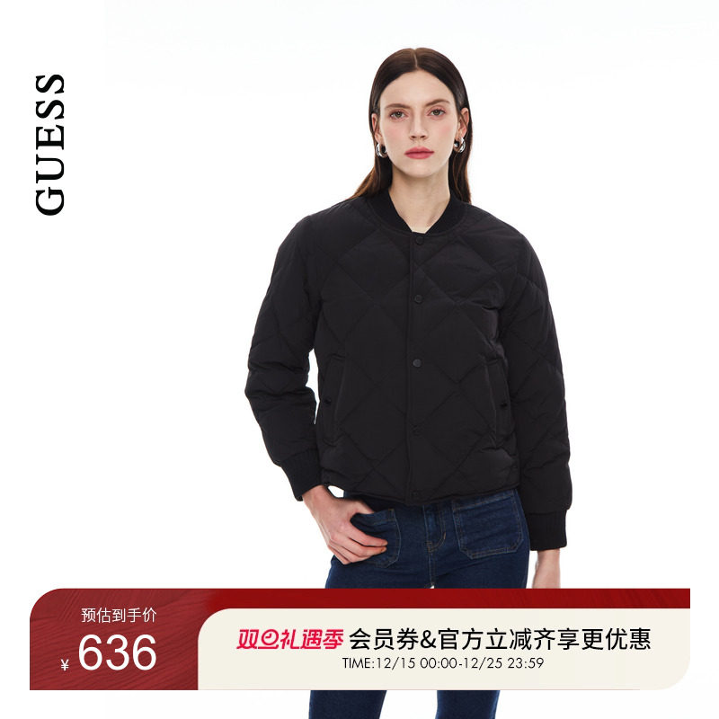 GUESS商务通勤简约绗缝羽绒服