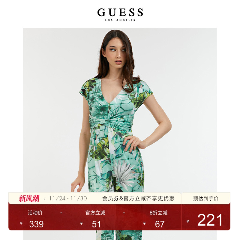 GUESS新款女士复古个性连体裤
