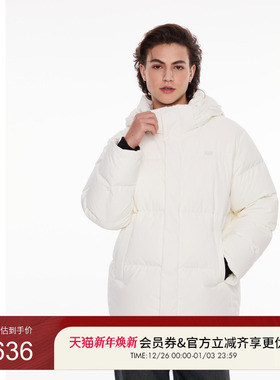 GUESS男女同款简约空气蓬蓬感连帽羽绒服-MO4W9892