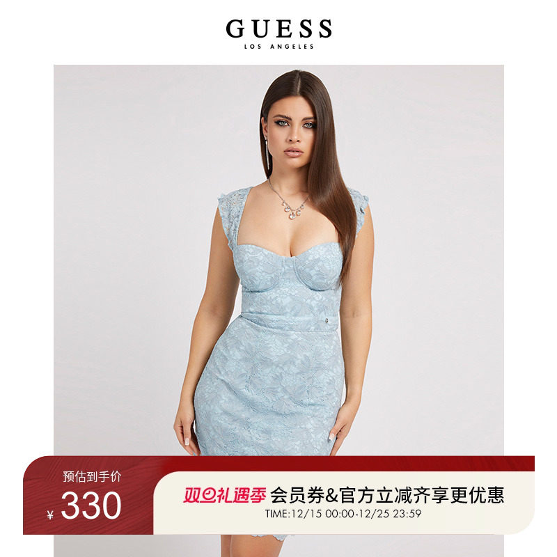 Guess新款女士性感无袖蕾丝