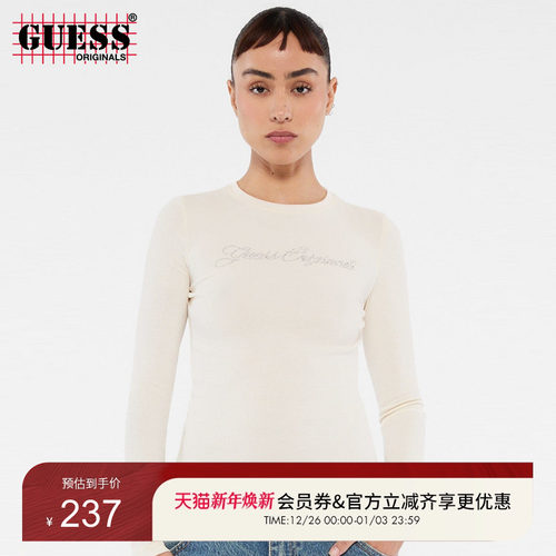GUESSOriginals针织长袖T恤