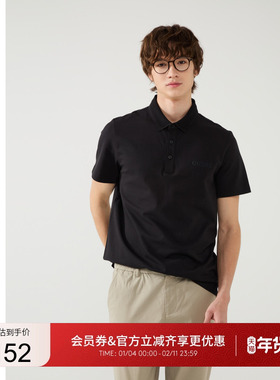 GUESS男士韩系少年感百搭简约短袖T恤-X5PP21K2Q45