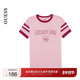 GUESS女士字母LOGO印花直筒圆领短袖 T恤 V5RI00KA260