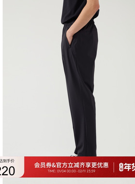 GUESS男士日常简约直筒针织休闲长裤-M5PB74K2Q40