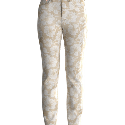 GUESS时尚全印花修身百搭牛仔裤