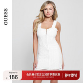 束腰吊带连衣裙 GUESS 女士镂空蕾丝修身 W4GK16KCA00