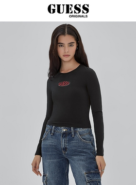 GUESSOriginals  女士纯色简约时尚套头卫衣-W4RI58KA0Q1