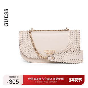GUESS女士质感编制纹理通勤时尚优雅腋下包-NG966721