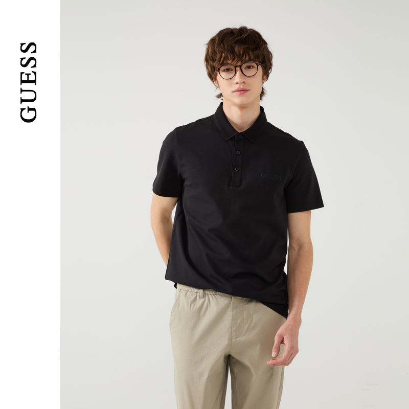 GUESS男士韩系少年感百搭简约短袖T恤-X5PP21K2Q45