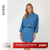 GUESS女士纯色时尚 性感露背套头针织衫 W3BR58Z3B50
