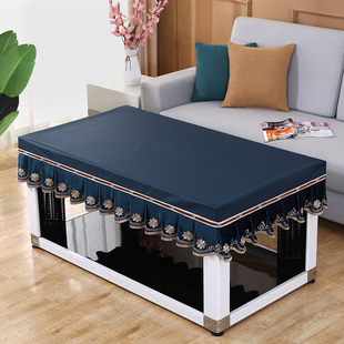 新款茶几桌布免洗防水防油长方形桌垫烤火桌子罩套电暖炉高档皮罩