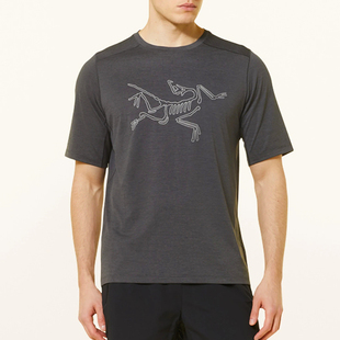 Logo 始祖鸟Arcteryx Bird Arc SS男户外防晒速干T恤6348 Cormac
