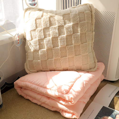 抱枕毯子二合一两用小被子靠枕办公室车载车上车用枕头午睡神器毯