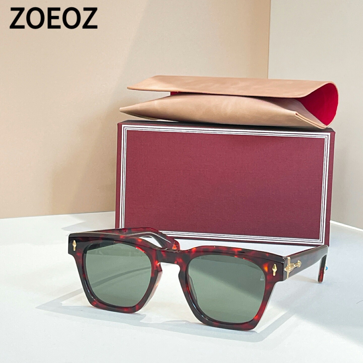 jmm RAWLINS复古板材大框方形框男女款墨镜个性防晒大脸太阳眼镜