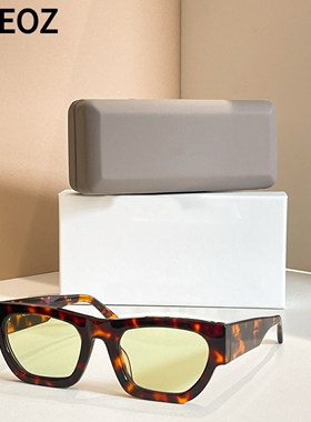 VEHL FINN 复古粗框大框多边形方形墨镜板材太阳眼镜男女潮款