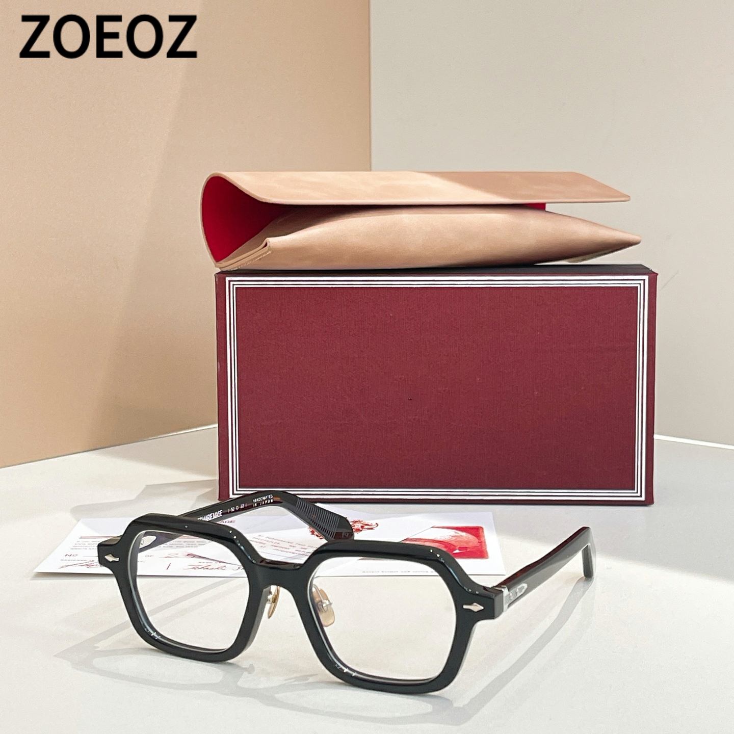 jmm HOLDE 多边形方形光学眼镜框男女款酸醋纤维近视镜架中小脸型