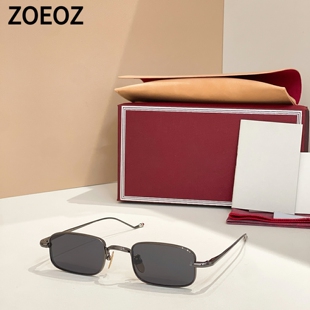 墨镜防晒太阳眼镜男女潮款 小方形金属框包边款 小脸 DUSK jmm