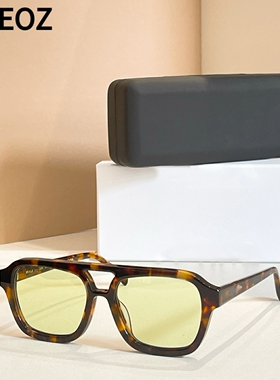 VEHL Dixie VS360复古飞行员中性大框方形墨镜板材太阳眼镜男女