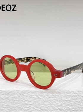 JAMES TART 248民国复古风粗厚正圆形墨镜圆框高级格调太阳眼镜