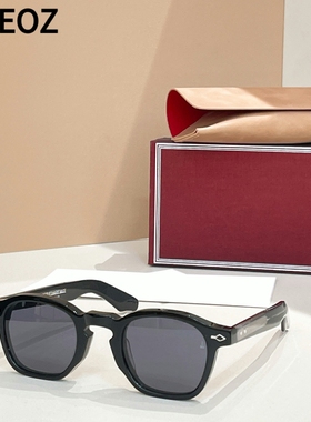 jmm ZEPHIRIN 47镂空箭头复古方形板材墨镜男款醋酸纤维太阳眼镜