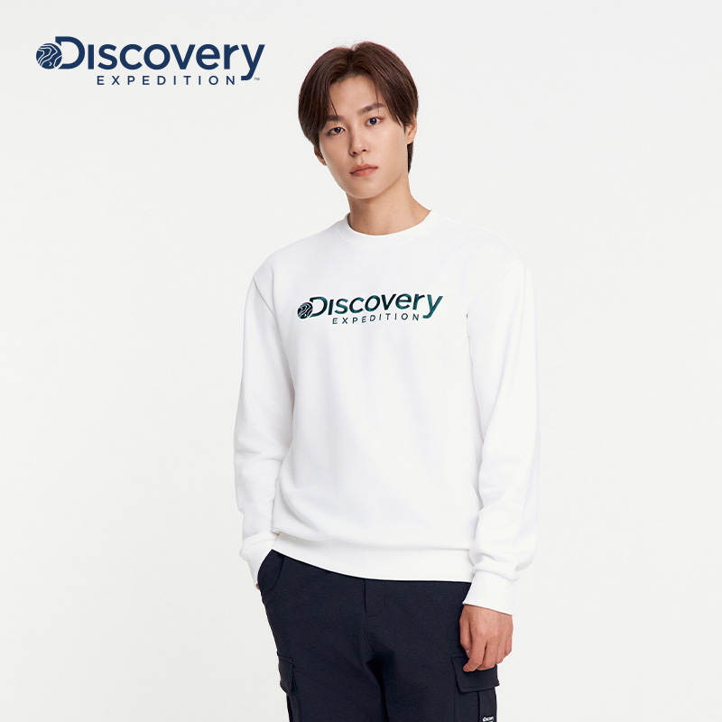 Discovery探索秋冬户外套头衫简约休闲圆领长袖卫衣男女款