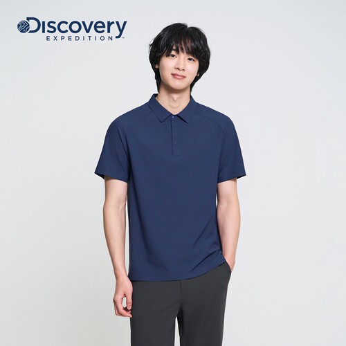 Discovery探索户外运动翻领珠地polo衫男士26夏季新品TSC3