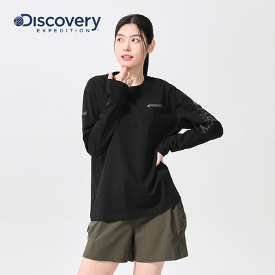 Discovery户外运动长袖T恤男女