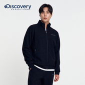 Discovery探索秋冬户外运动外套简约长袖 男 立领夹克开衫