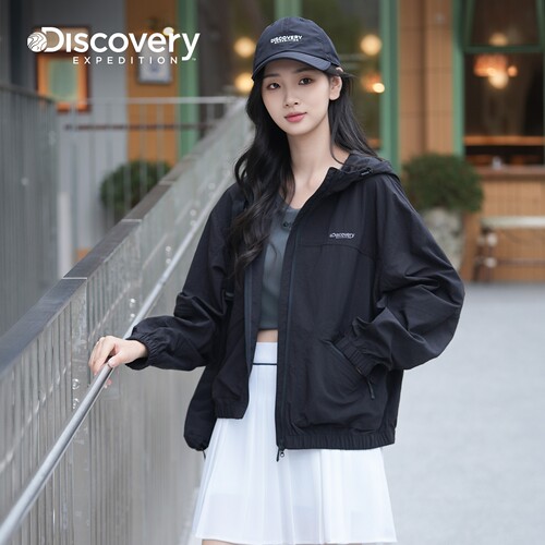 Discovery探索户外运动山系连帽开衫夹克外套女款26春季新品WJ42