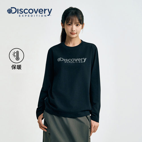 Discovery探索户外运动徒步春款长袖T恤男女同款