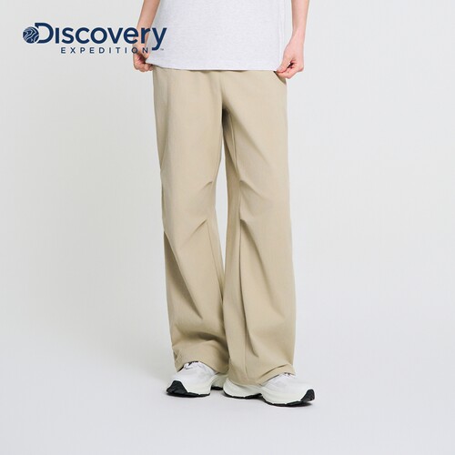 Discovery探索户外山系运动弯刀阔腿工装裤女款26春季新品PT42