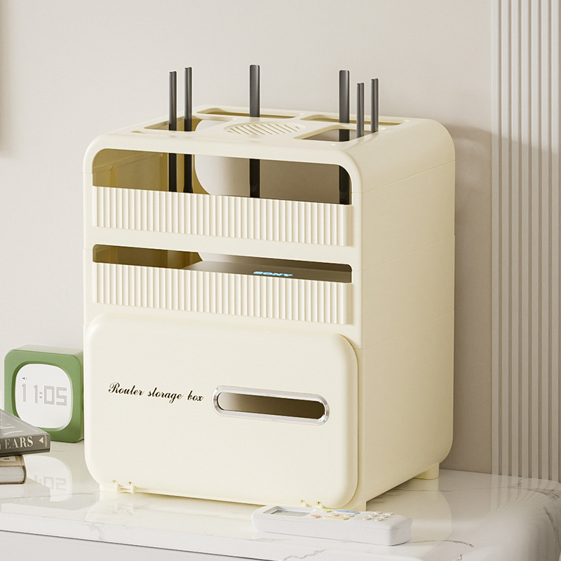 家用桌面多功能置物架插板充电线