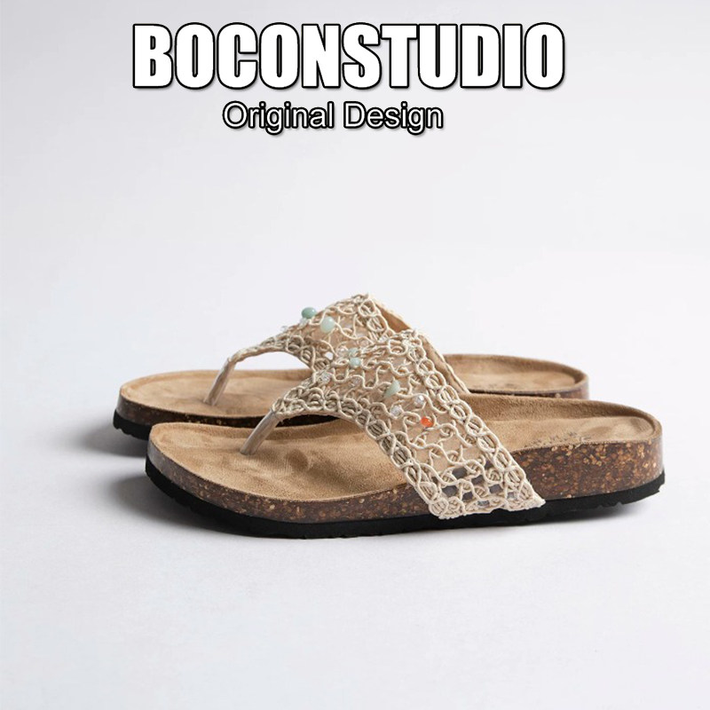 真皮勃肯拖鞋女外穿2026新款夏季休闲舒适度假厚底沙滩凉拖鞋女